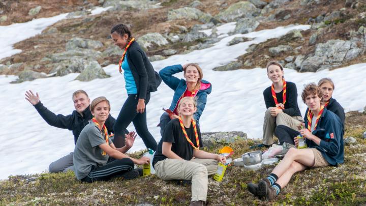 Bent Byg trop vinker på fjeldet